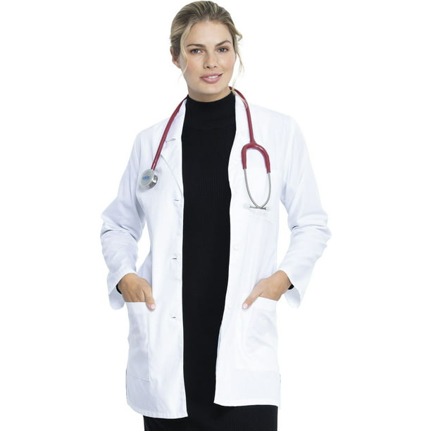 Lab Coat Medical White Woman Classic Stylish Nurse Scrubs Doctor Gown Jacket NEW